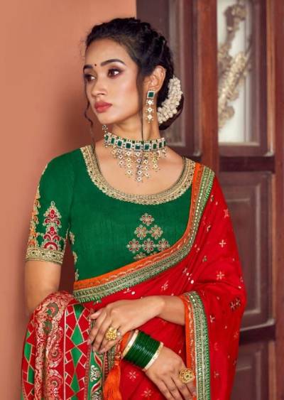 Sargam By Nakkashi Designer Embroidered Wedding Wear Saree Collection